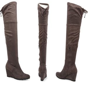 Bartley Over the Knee Wedge Heel Boot